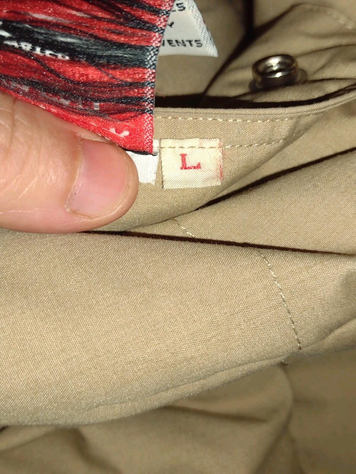 VTG 80s Pacific Trail Reversible Down Vest Tan/Blue L