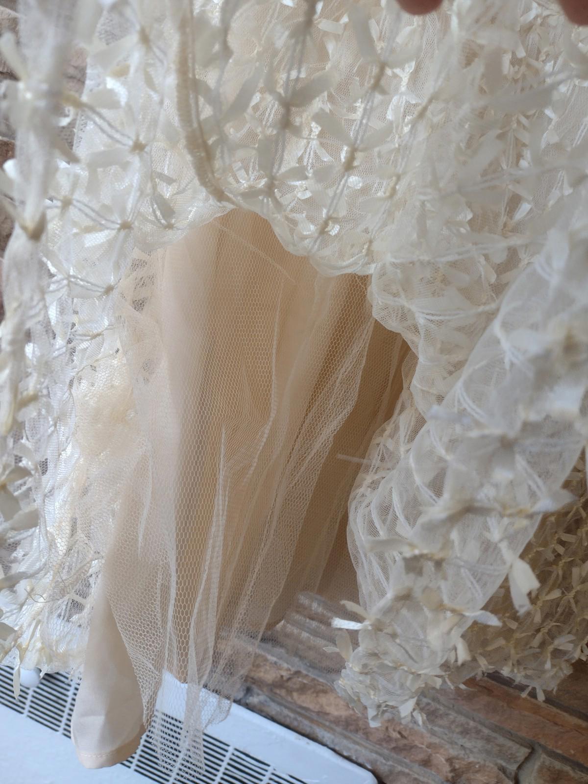 Ryu Cream Lace Tulle Dress M Omni Hotels Romantic Bridal Fairycore NWT