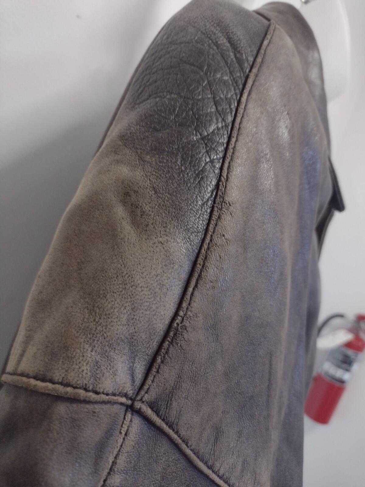 80s Luis Alvear Lamb Leather Bomber L Korea Soft Patina