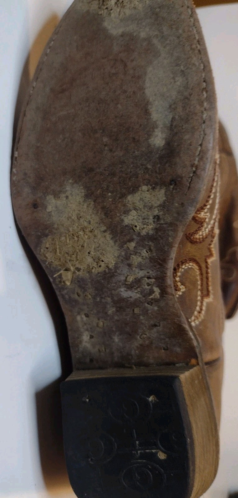 Circle G Cowboy Boots Womens 7 Brown Leather Western Snip Toe Embroidered Mexico