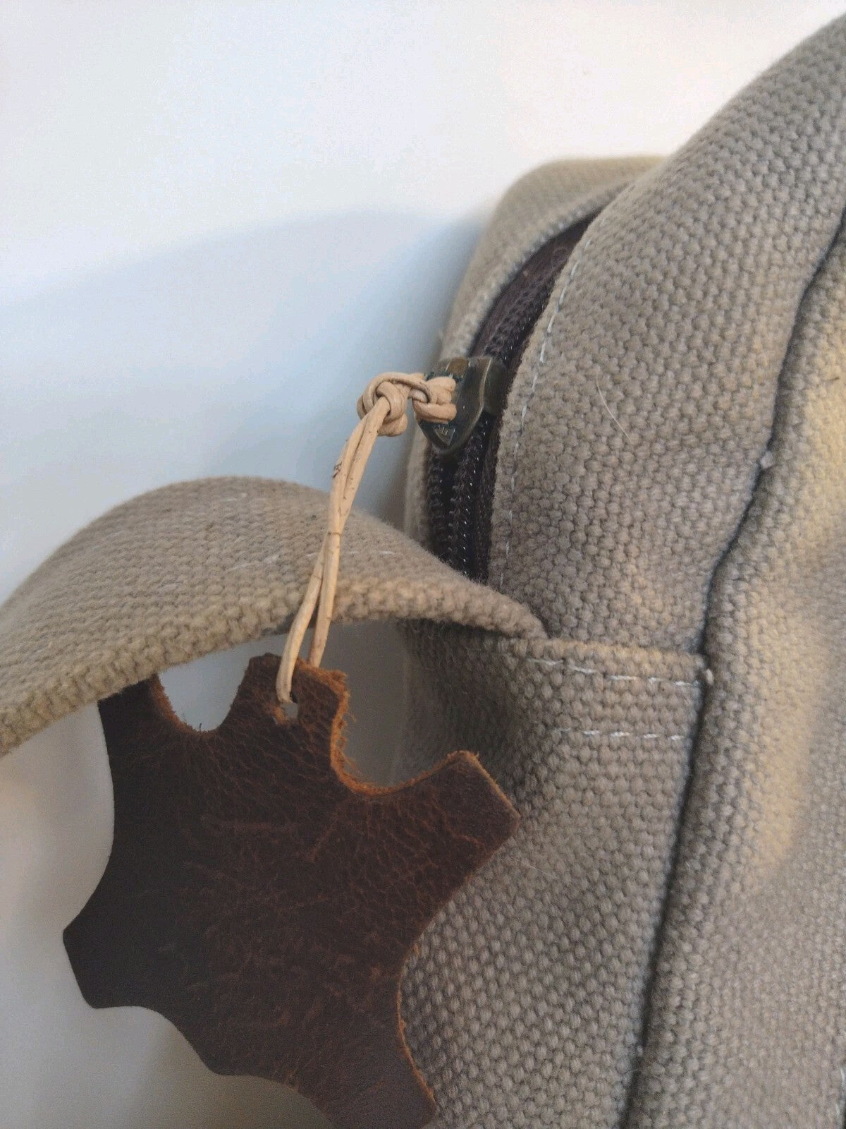 Green Mountain Leather Canvas Messenger Bag Brown Crossbody Utility Travel EDC