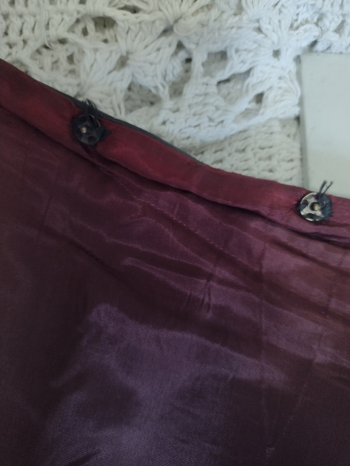 Vintage 70s Brown Leather Wrap Midi Skirt A-Line Boho Western Dark Academia
