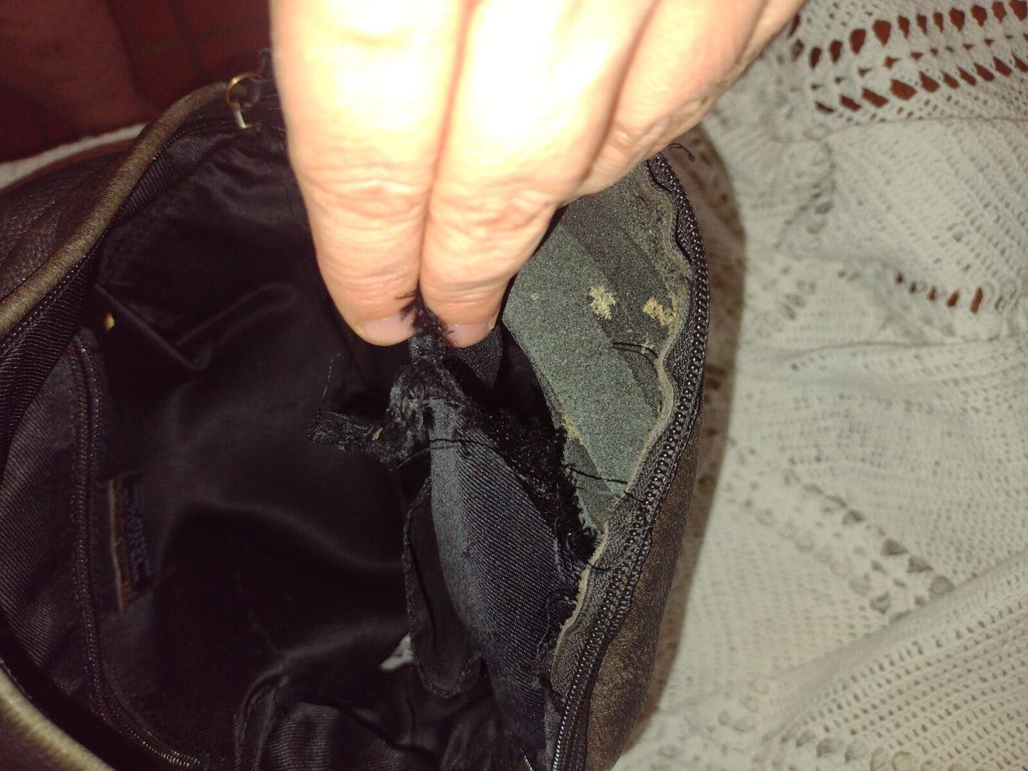 Great American Leather Works Black Leather Backpack Medium Multi Pocket