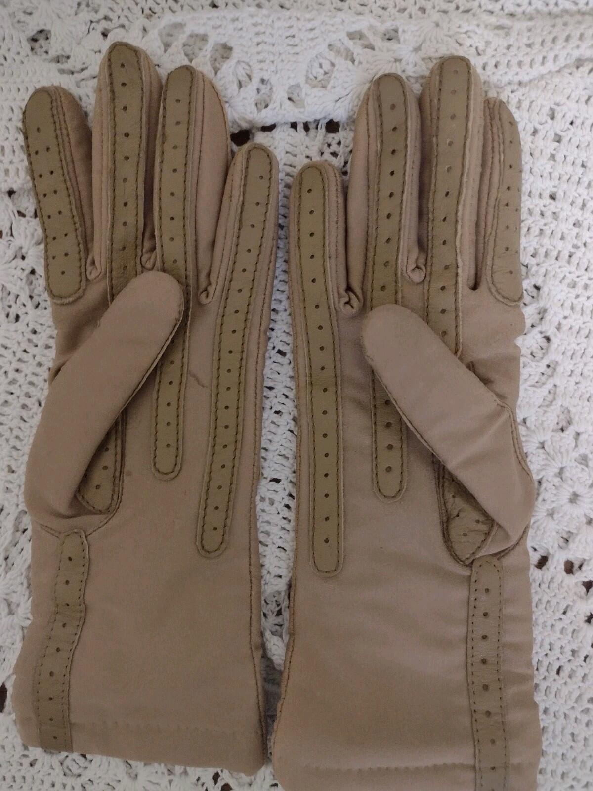 Women’s VVTG & Contemporary Gloves Lot 6 prs Leather Wool Nylon M/L Mixed Brand