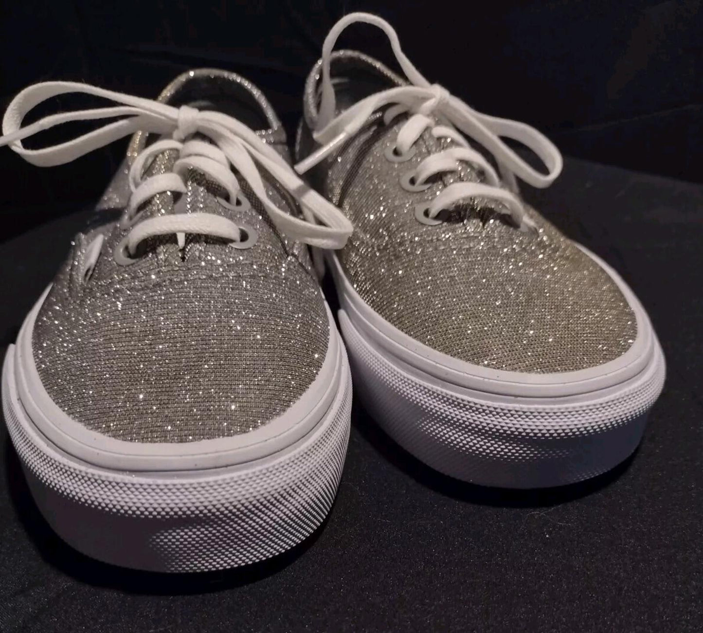 Vans New Gold Silver Glitter Sneakers Women's Sz 5 Men's Sz 3.5 Y2k