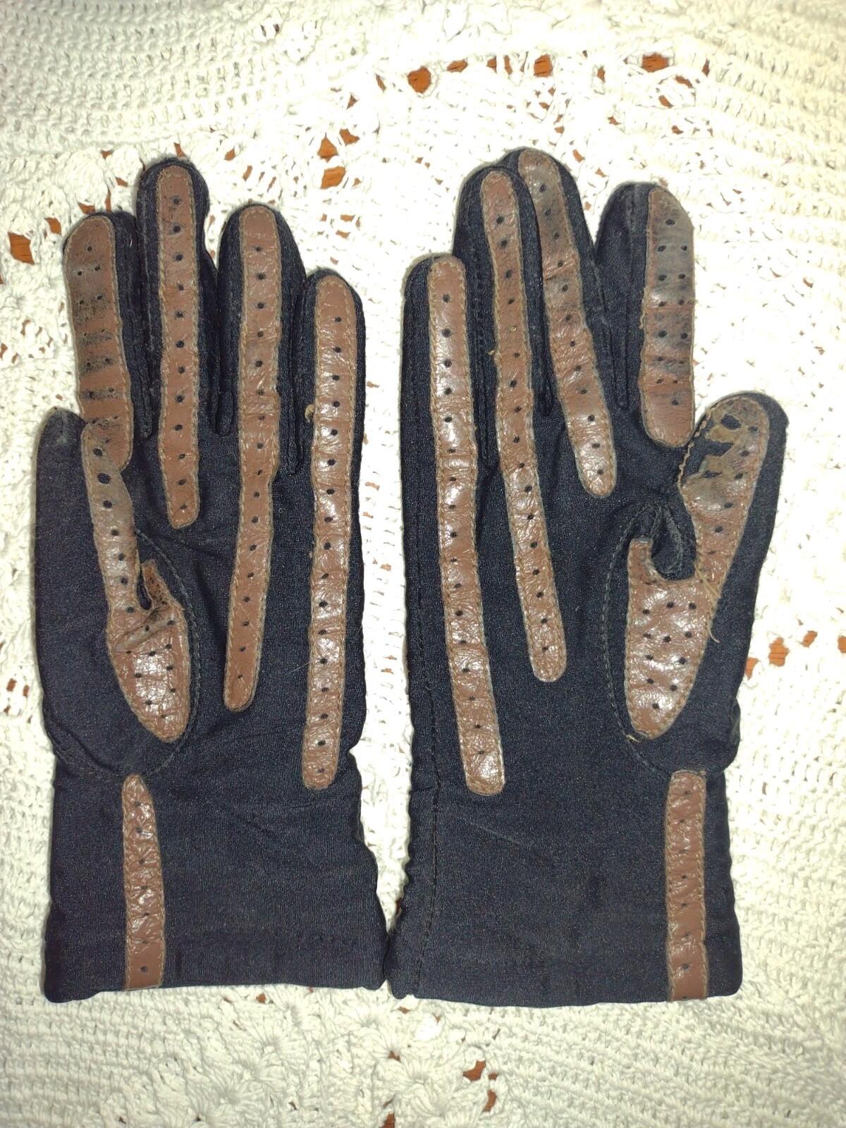 Women’s VVTG & Contemporary Gloves Lot 6 prs Leather Wool Nylon M/L Mixed Brand