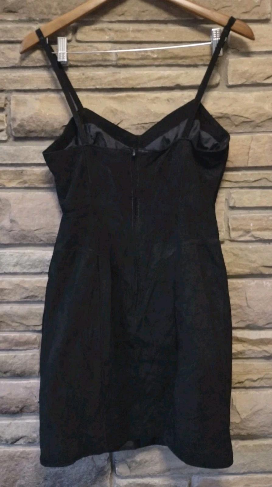 Vintage Wilsons Black Suede Dress & Cropped Jacket Set Korea RN 68426 69426