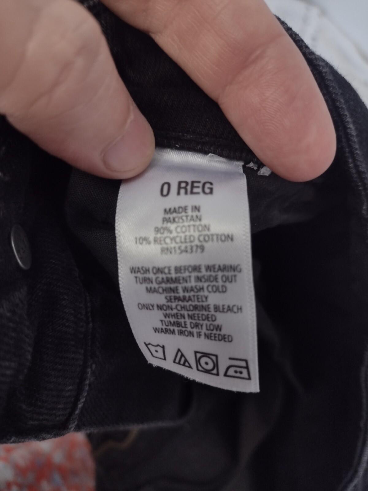 Aeropostale High Rise Wide Leg Cargo Jeans Black Y2K Streetwear Women's Sz 0 Reg