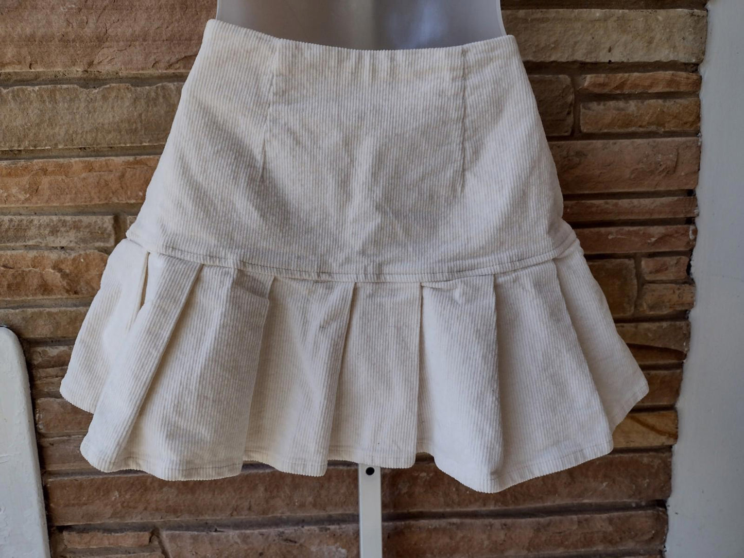 Y2K Floral Crop Top & Corduroy Pleated Skort Set S Sienna Sky Forever 21