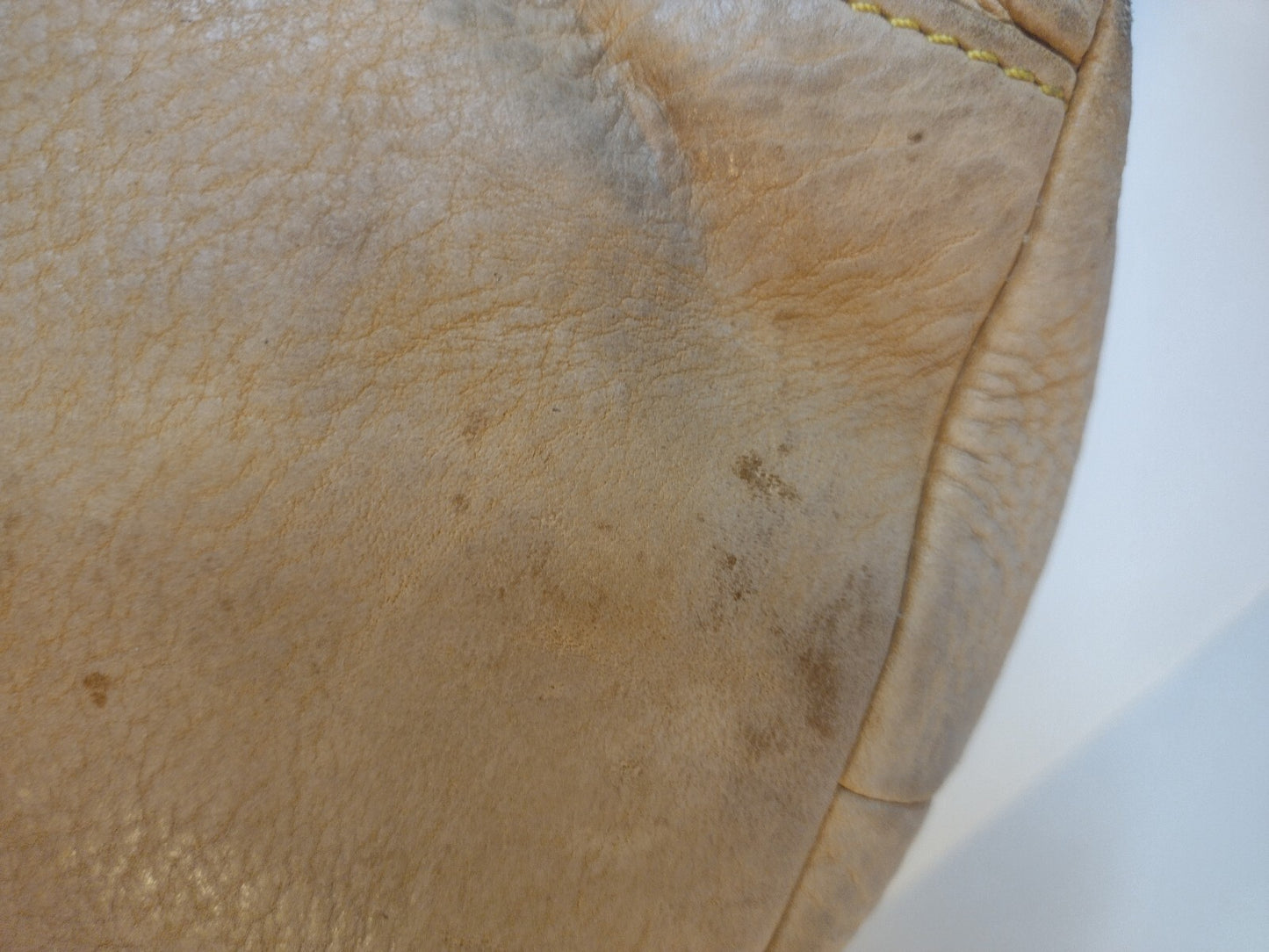 Dooney & Bourke Florentine Vachetta Leather Satchel Crossbody Bag Cream Brown