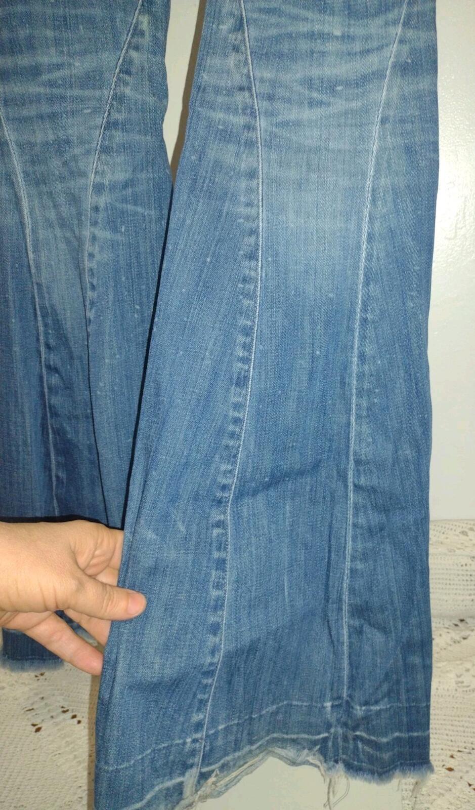 Citizens of Humanity Charlie Flair Custom Bleach 60s 70s Hippie Low  Jeans 27