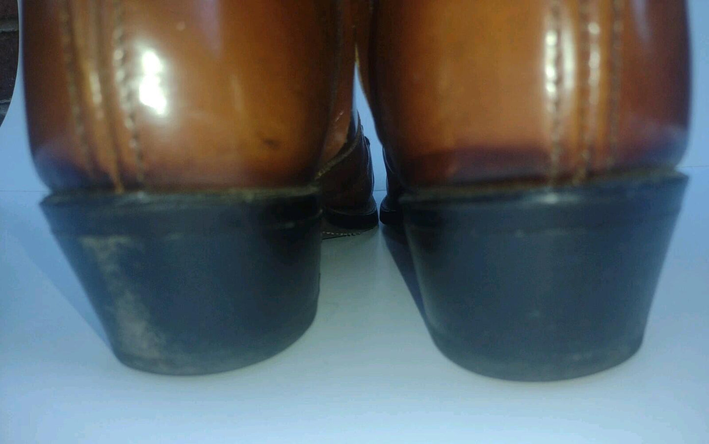 Wrangler Western Ankle Boots USA Vintage 60s Leather Zip Cuban Heel 7D