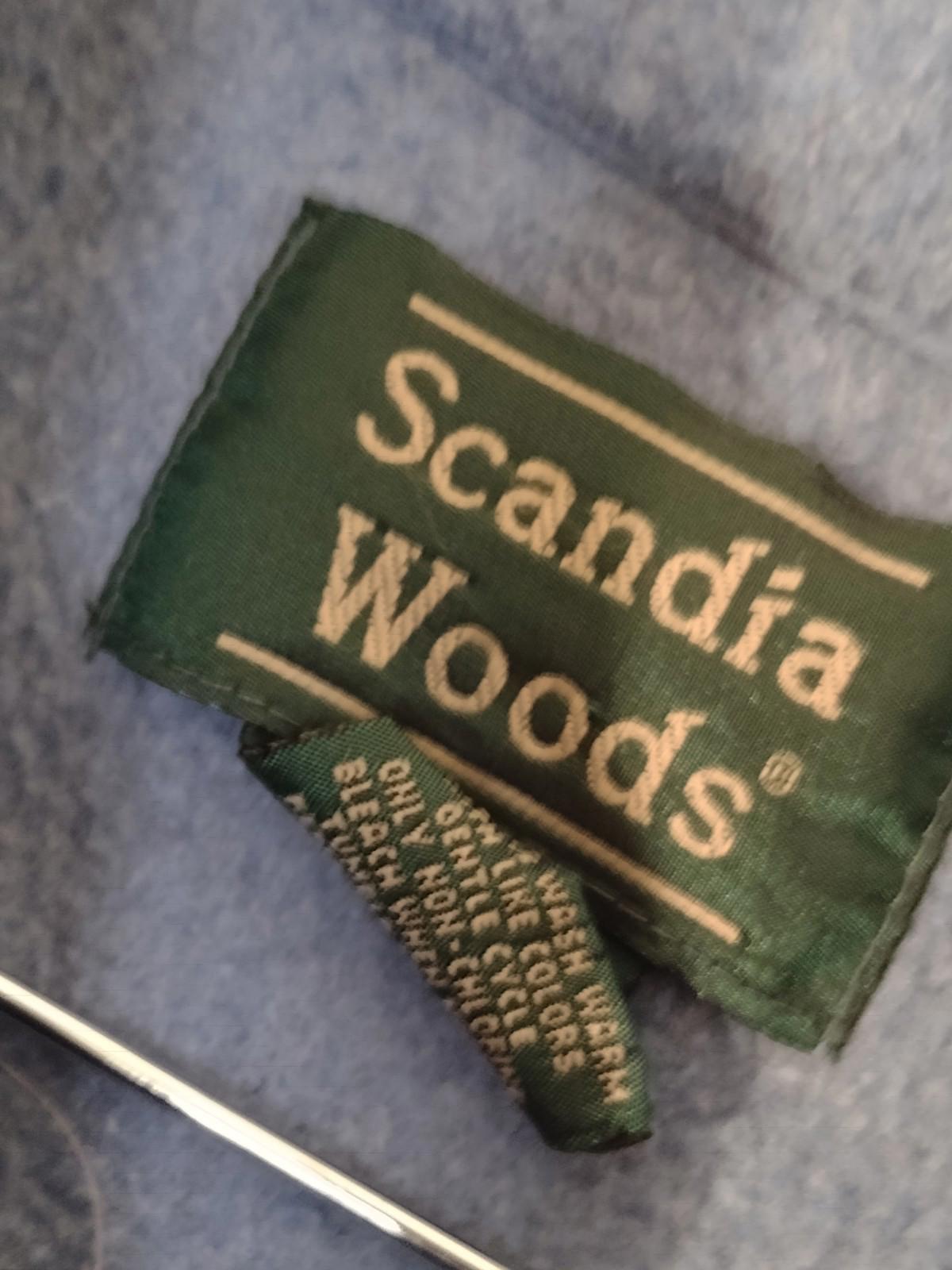 VTG 90s Scandia Woods Cardinal Fleece Jacket Taiwan RN81700 Poly Rayon Zip SML