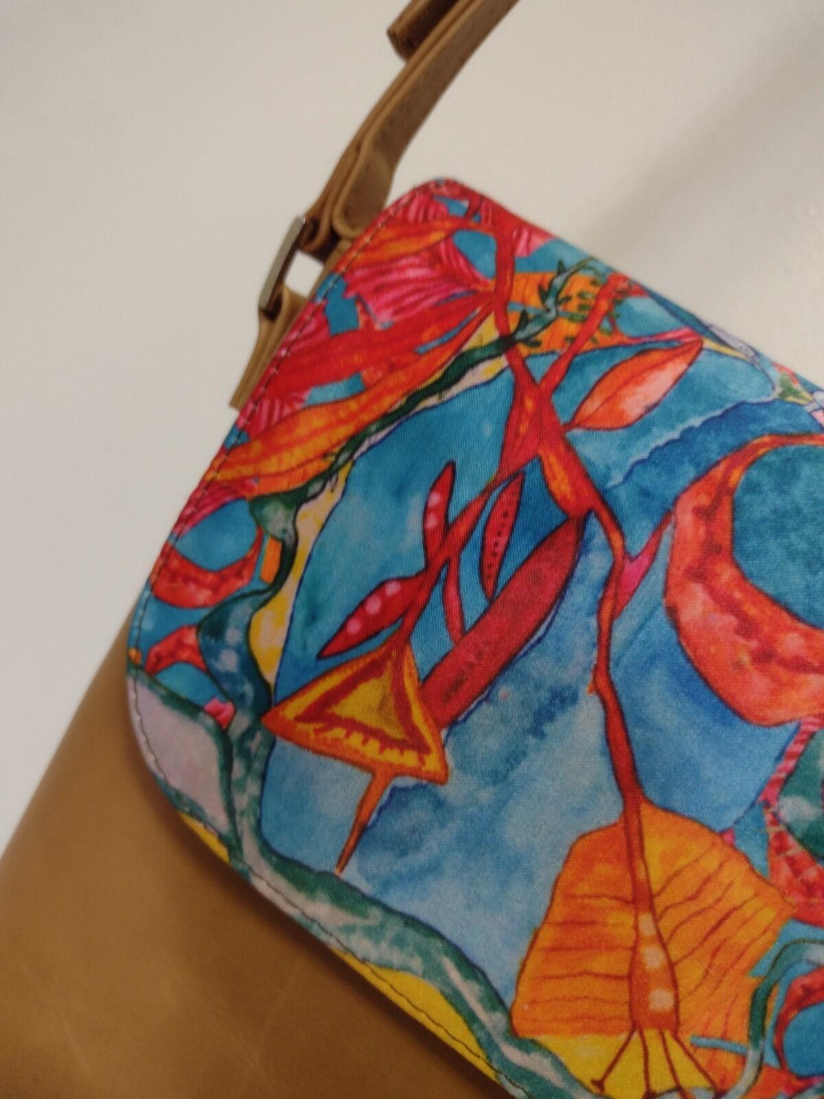 Maria Jose Capella Rare Artisan Made Structured Leather Crossbody Bag