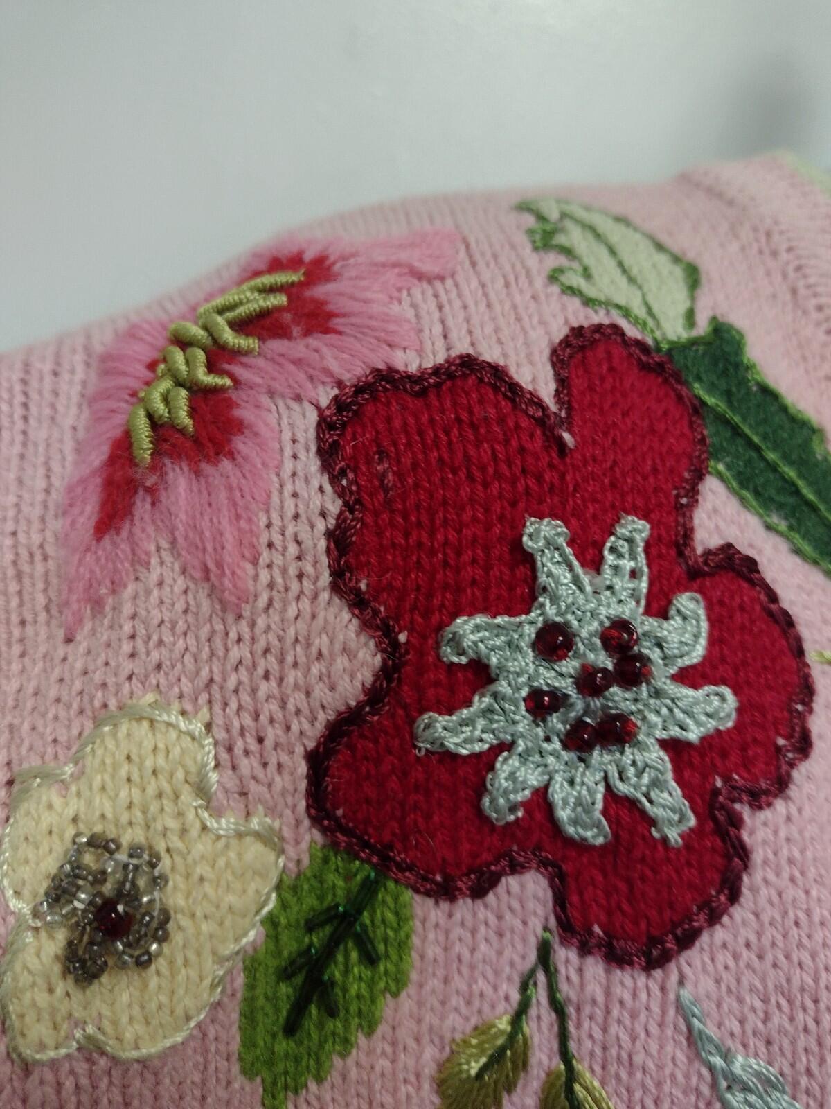Storybook Knits Wrapped in Romance Floral Duster Cardigan L
