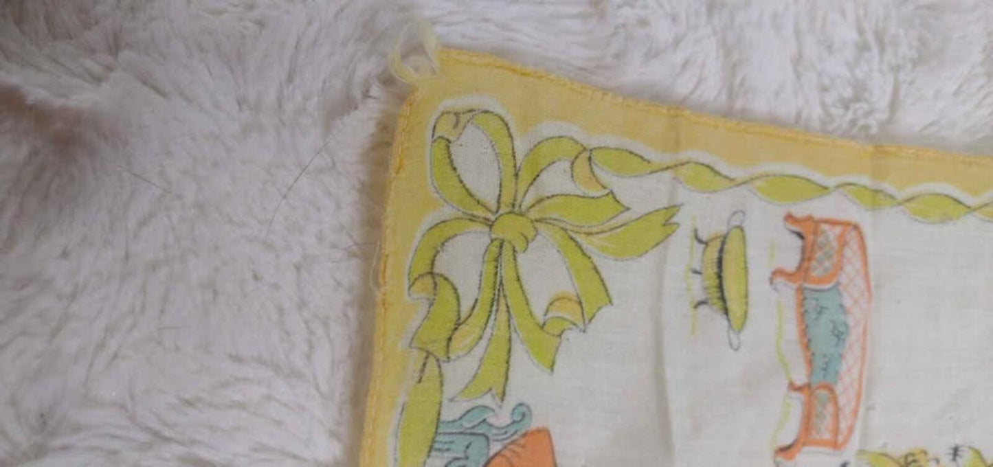 Vintage 6 piece handkerchief set 40s to 60s