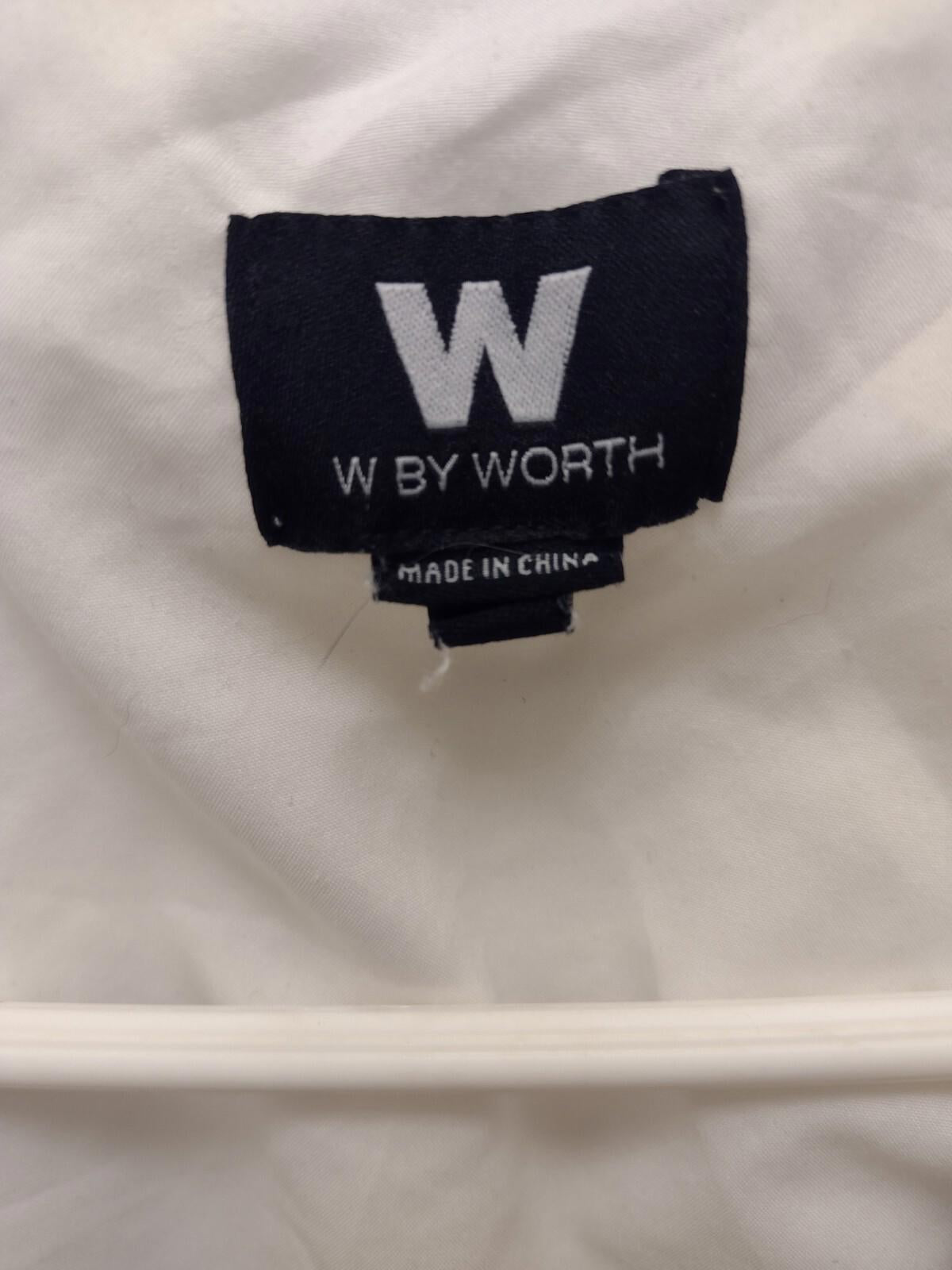 W by worth White Snap Up Jacket With Elastic Waist Size Petite