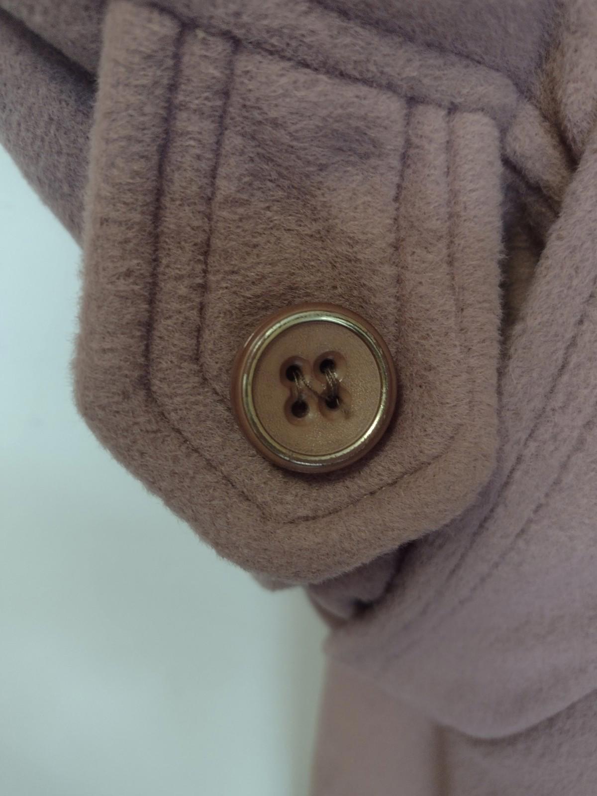 Vintage Kashmiracle Coat XL Lazarus VA Faux Cashmere Bakelite Union USA Mauve