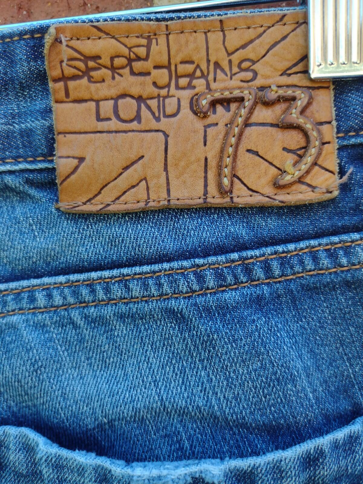 Pepe Jeans London 73 Straight Leg Denim Jeans W30 L34 Vintage Fade Y2K