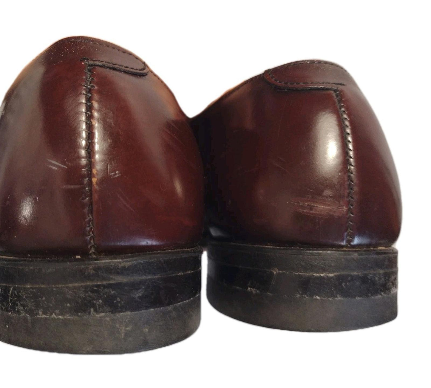 Vintage Hanover Masterflex Oxford 8.5 D/B All Leather USA Cap Toe DressBurgundy