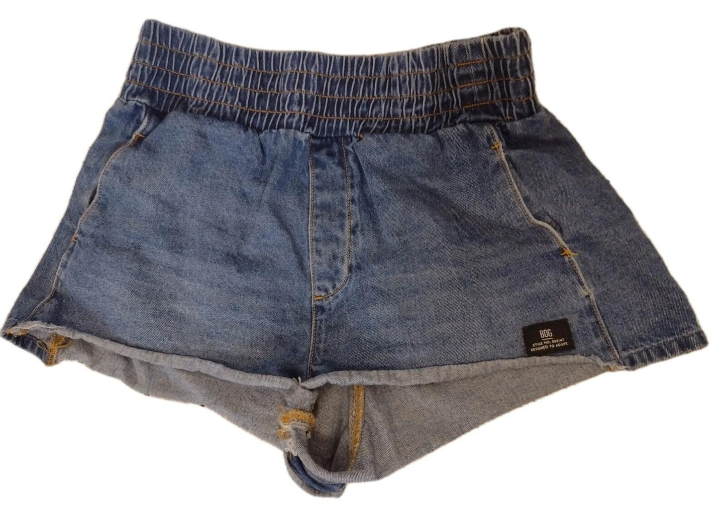 Urban Outfitters BDG Pull-On Denim Boxer Short Size M High Rise Elastic Waist