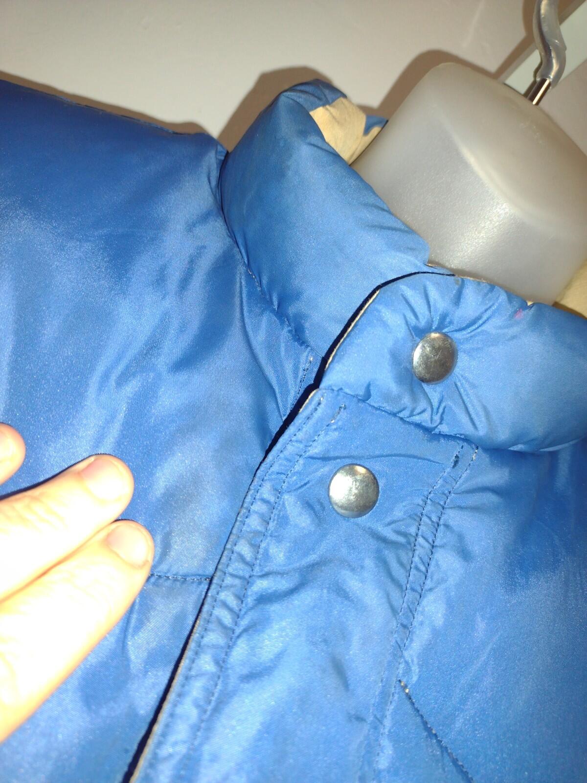 VTG 80s Pacific Trail Reversible Down Vest Tan/Blue L