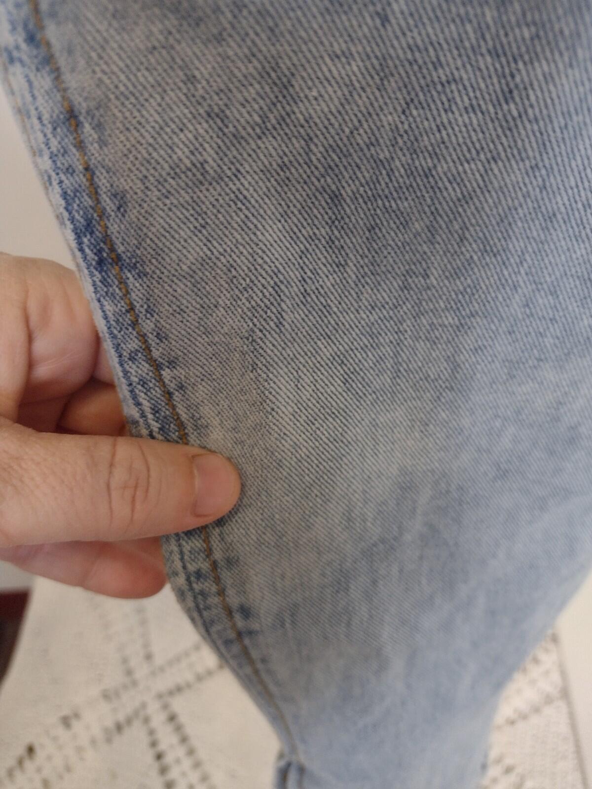 Used Denim Revolution 90s Macau High Waist Tapered Jeans Button Cuff Sz 26
