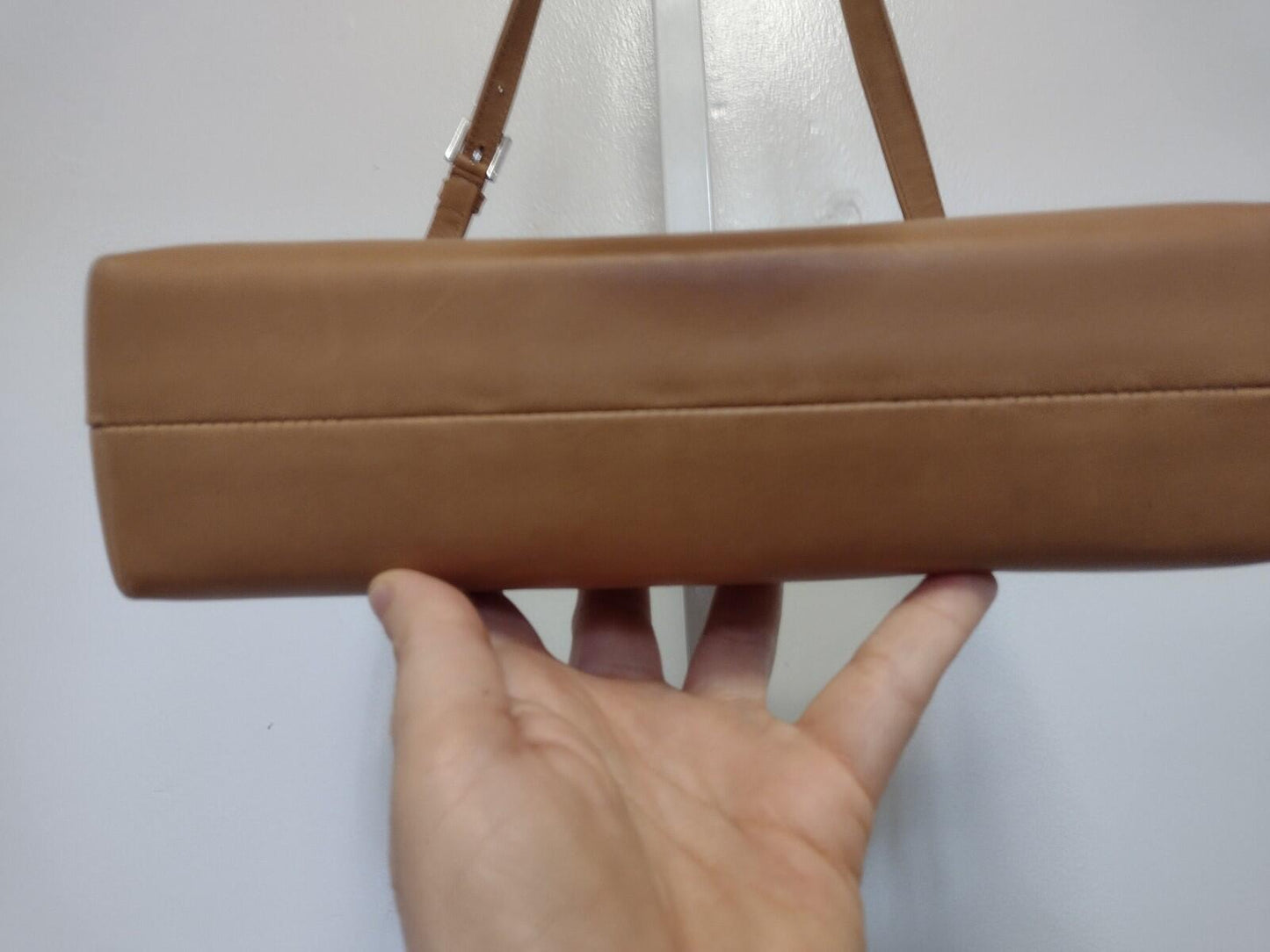 Maria Jose Capella Rare Artisan Made Structured Leather Crossbody Bag