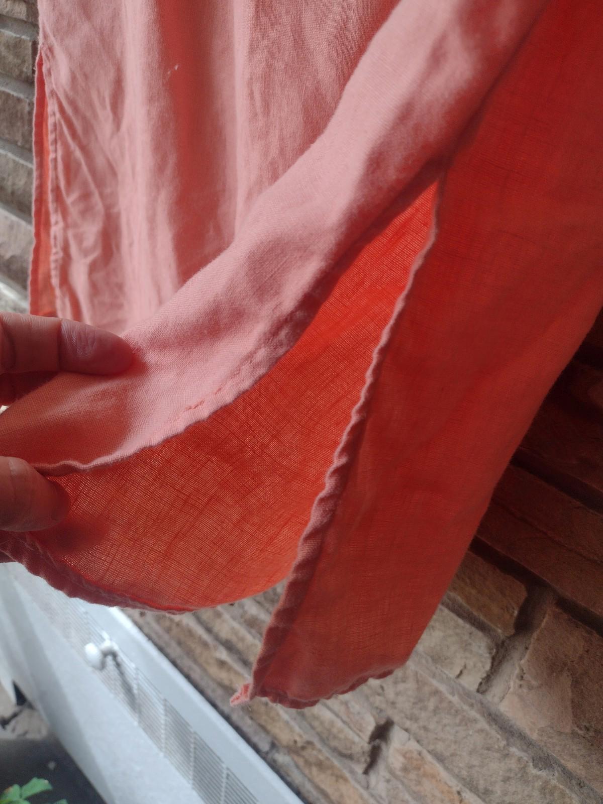 Chadwicks 100% Linen Set 10P Peach Shirt Skirt Two Piece Outfit RN107444