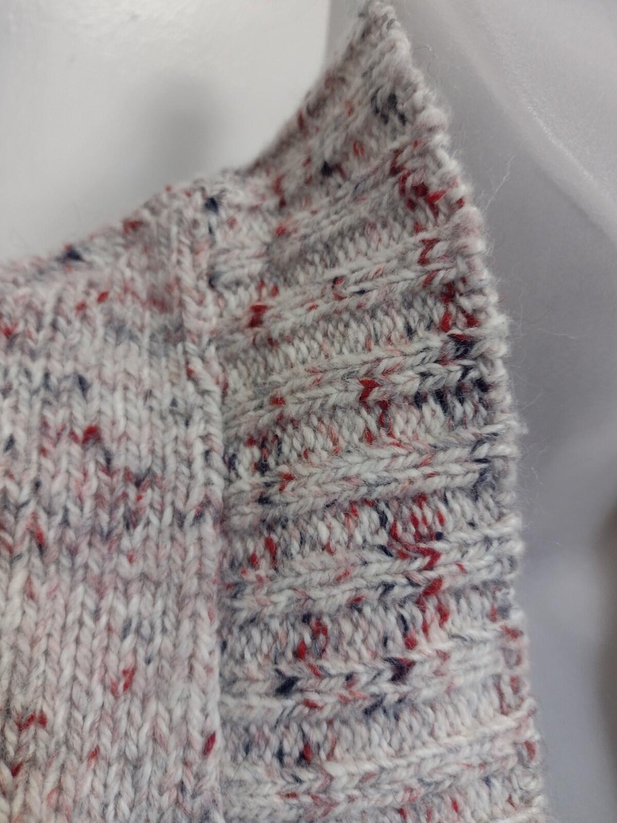 Vintage Sears Flecked Knit Sweater Vest Cardigan Sz MediumClassic late 1970s