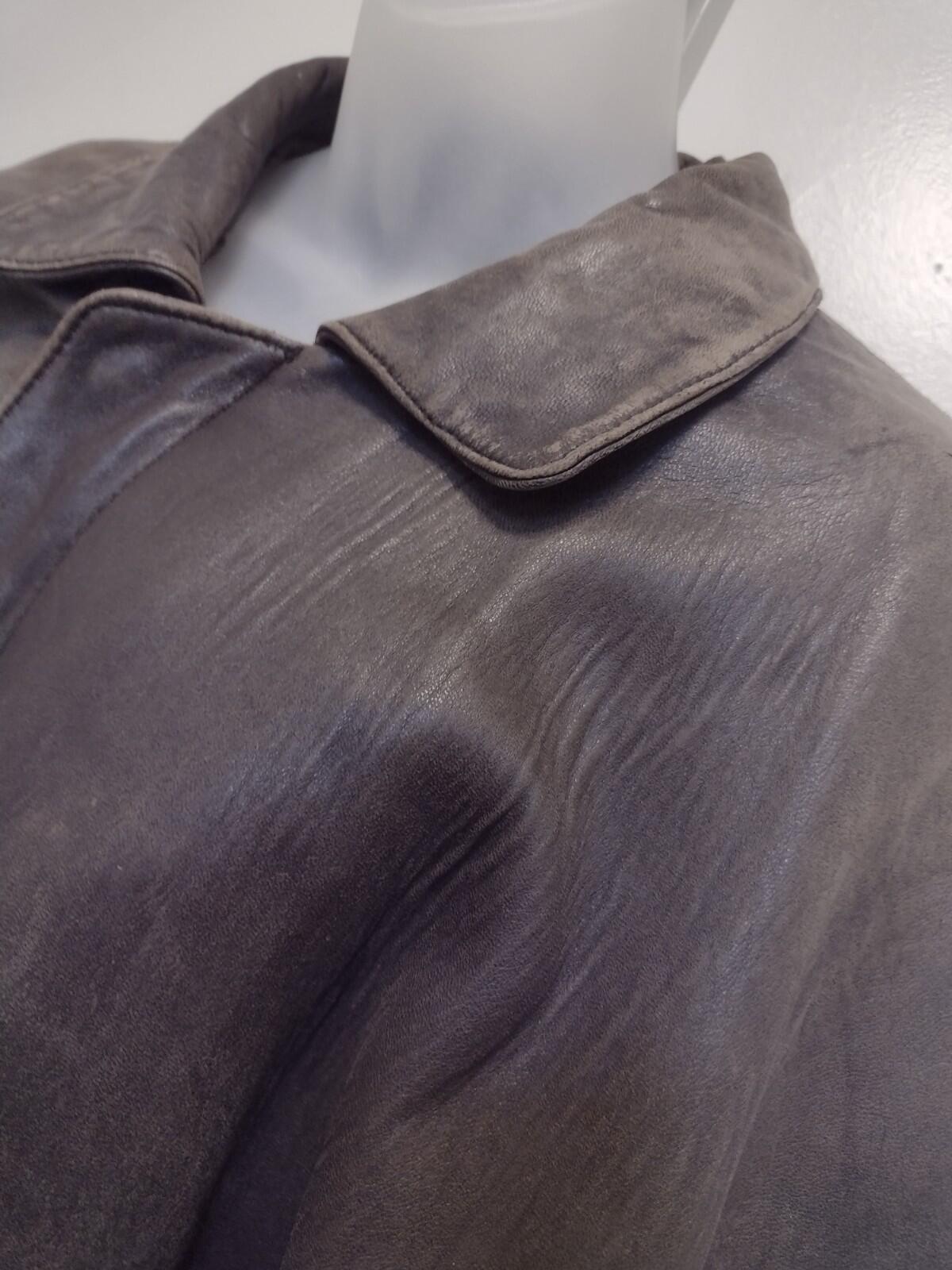 80s Luis Alvear Lamb Leather Bomber L Korea Soft Patina
