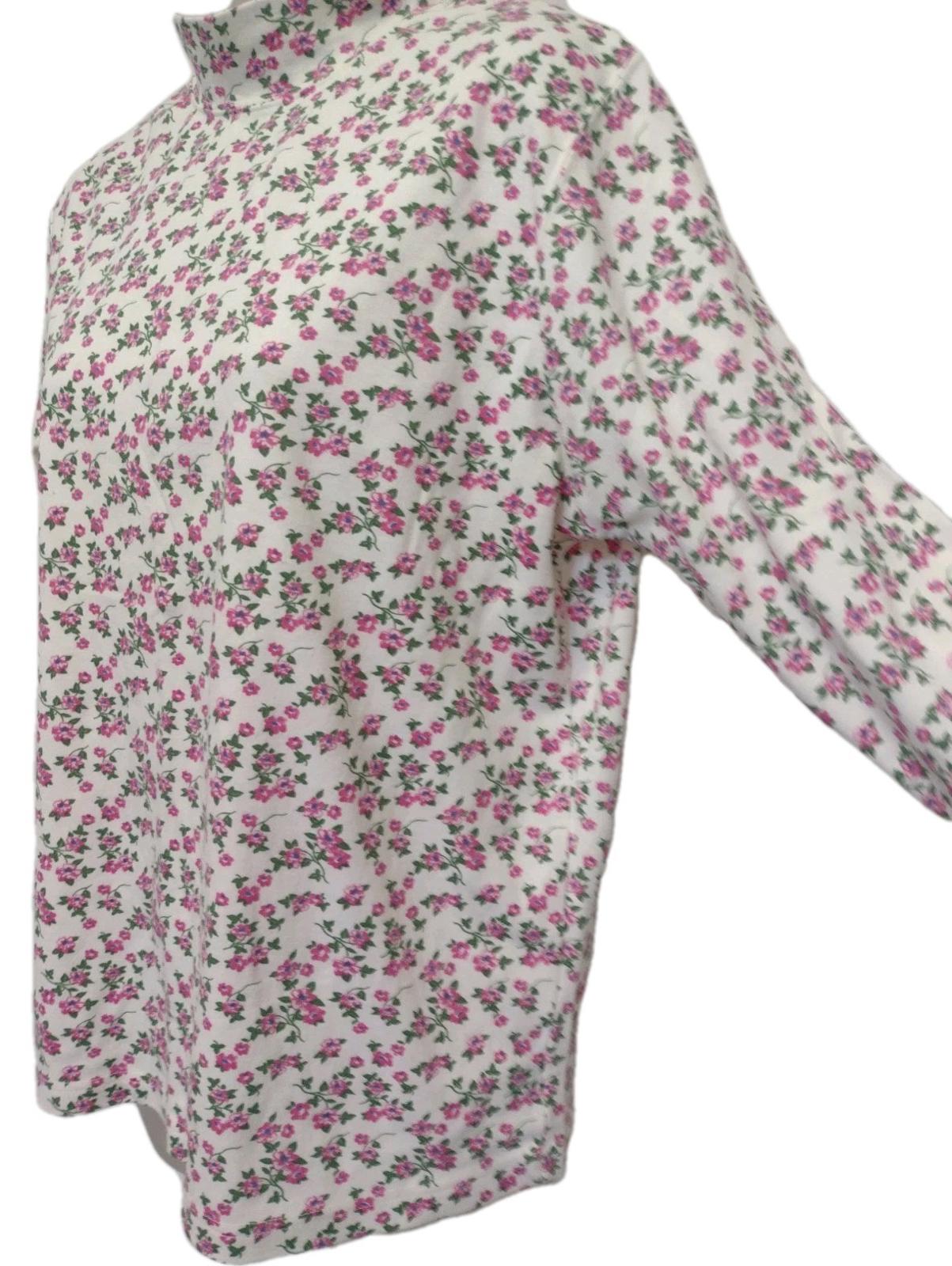 Lot Of 4 Vintage Turtleneck Mock Neck Long Sleeve Shirts Sz L/XL Floral Pattern
