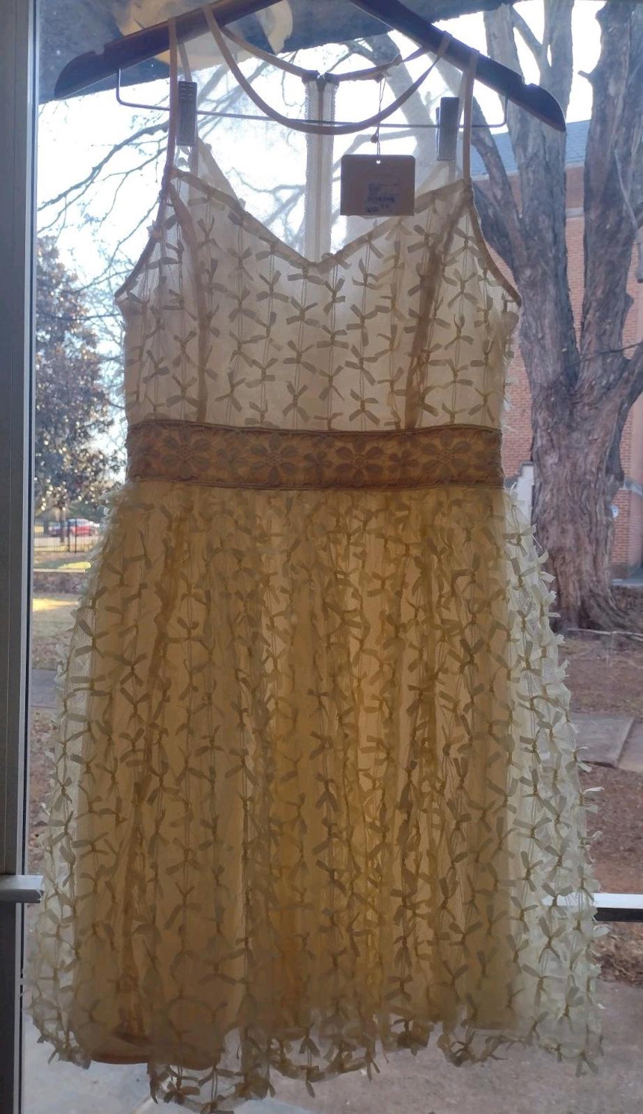 Ryu Cream Lace Tulle Dress M Omni Hotels Romantic Bridal Fairycore NWT
