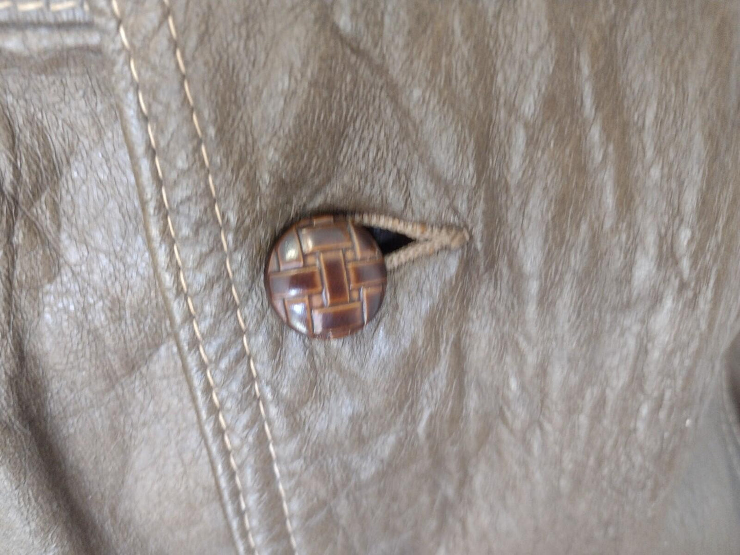 Grais Angel Skin Cabretta Leather Jacket 42R Zip Out Lining Made USA Brown