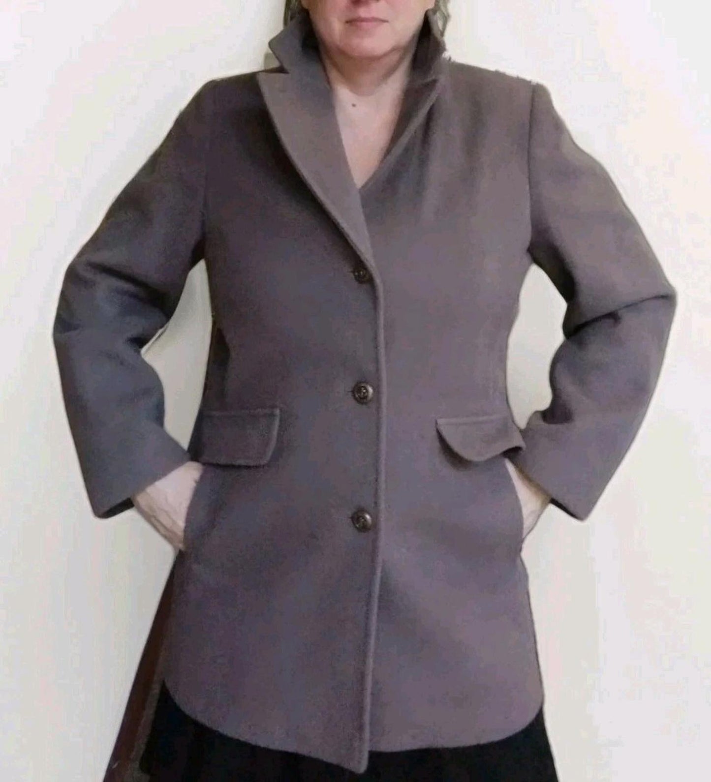 Vintage 80s JG Hook Wool Jacket Brass Anchor Buttons USA Union Made Nautical