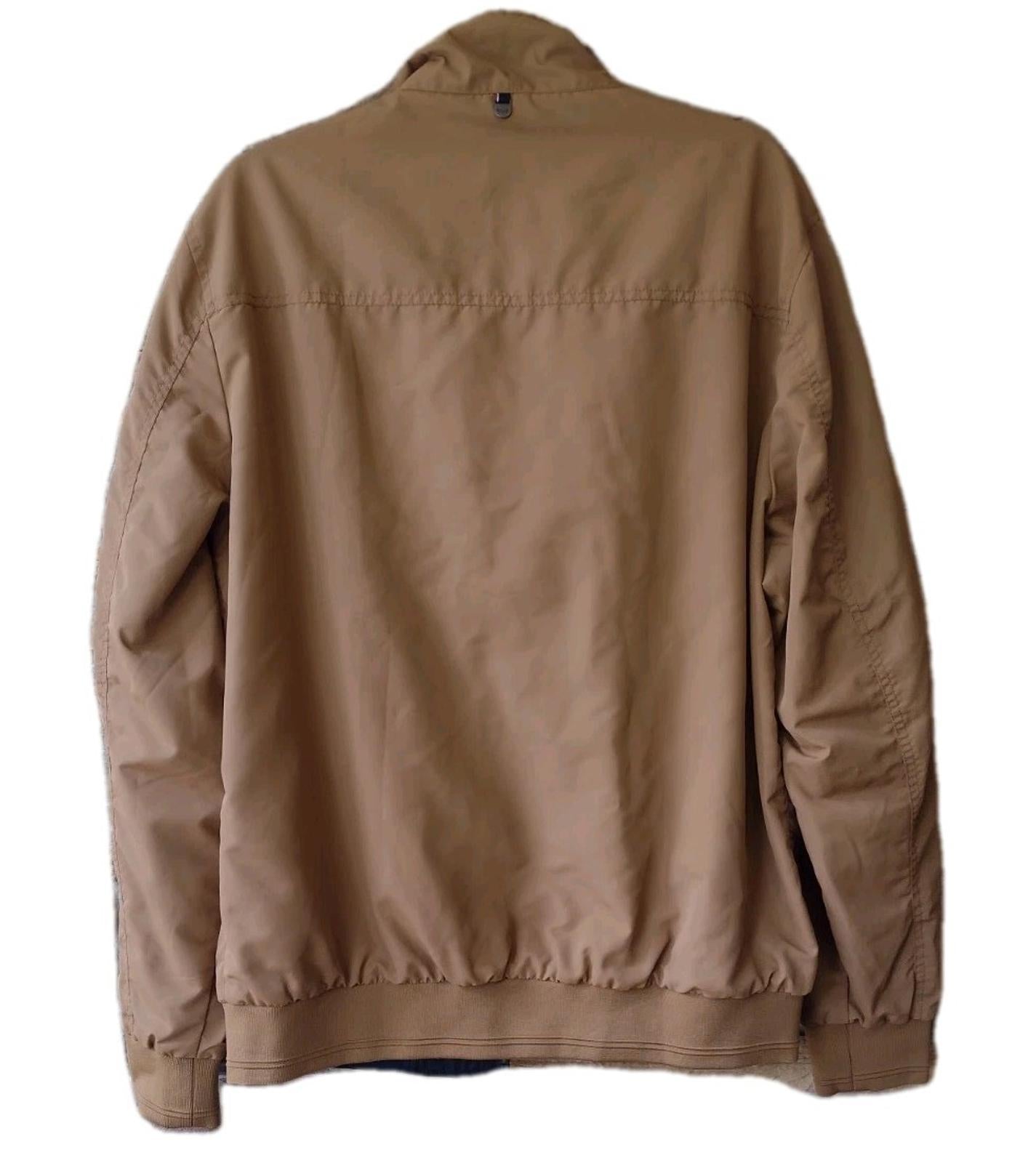New Lure Urban Reversible Bomber Jacket Khaki Brown Navy Men's XL Retired Design