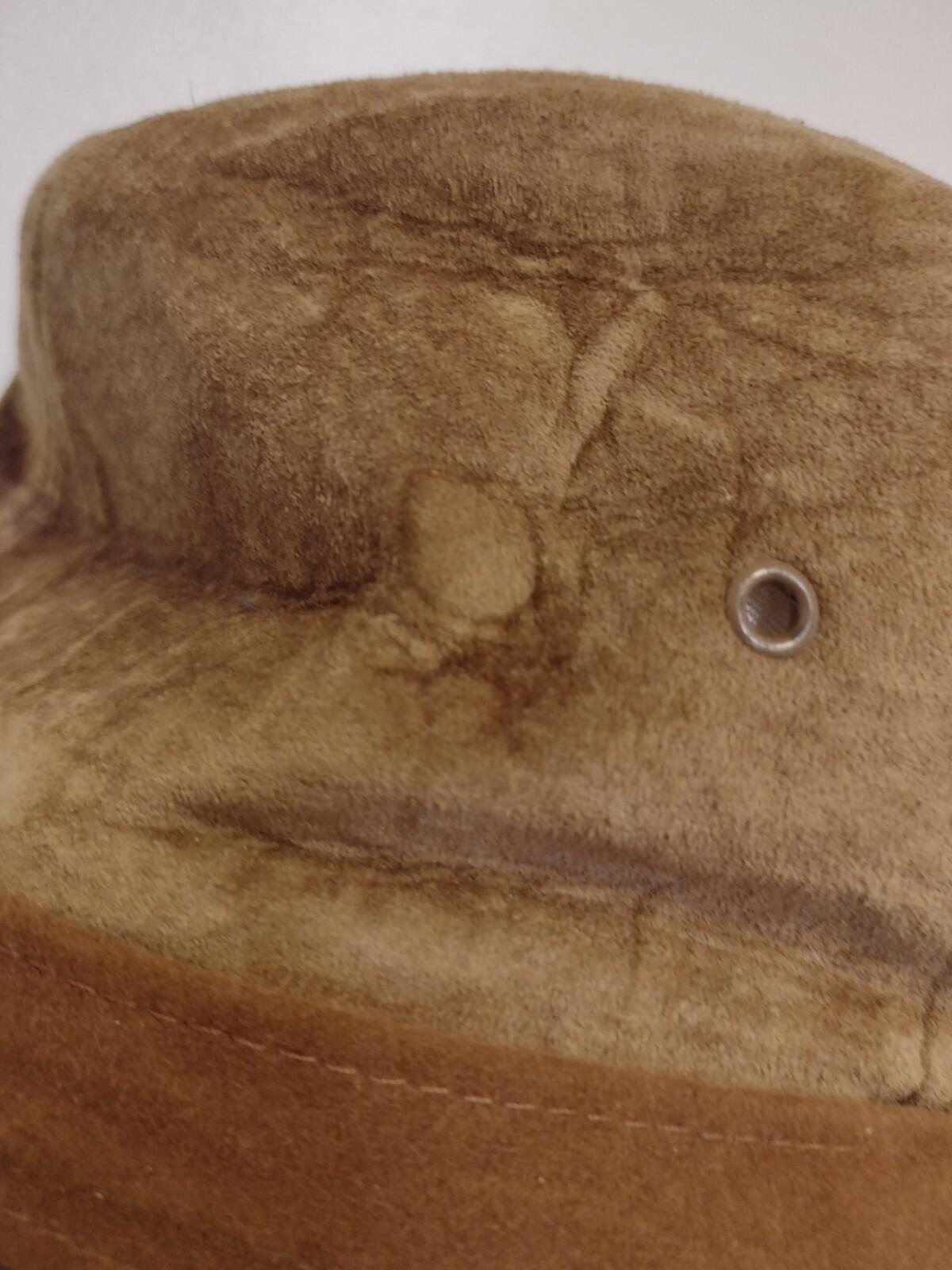 Vintage 80s Stetson Suede Safari Hat Outback Western Indiana Jones Style USA