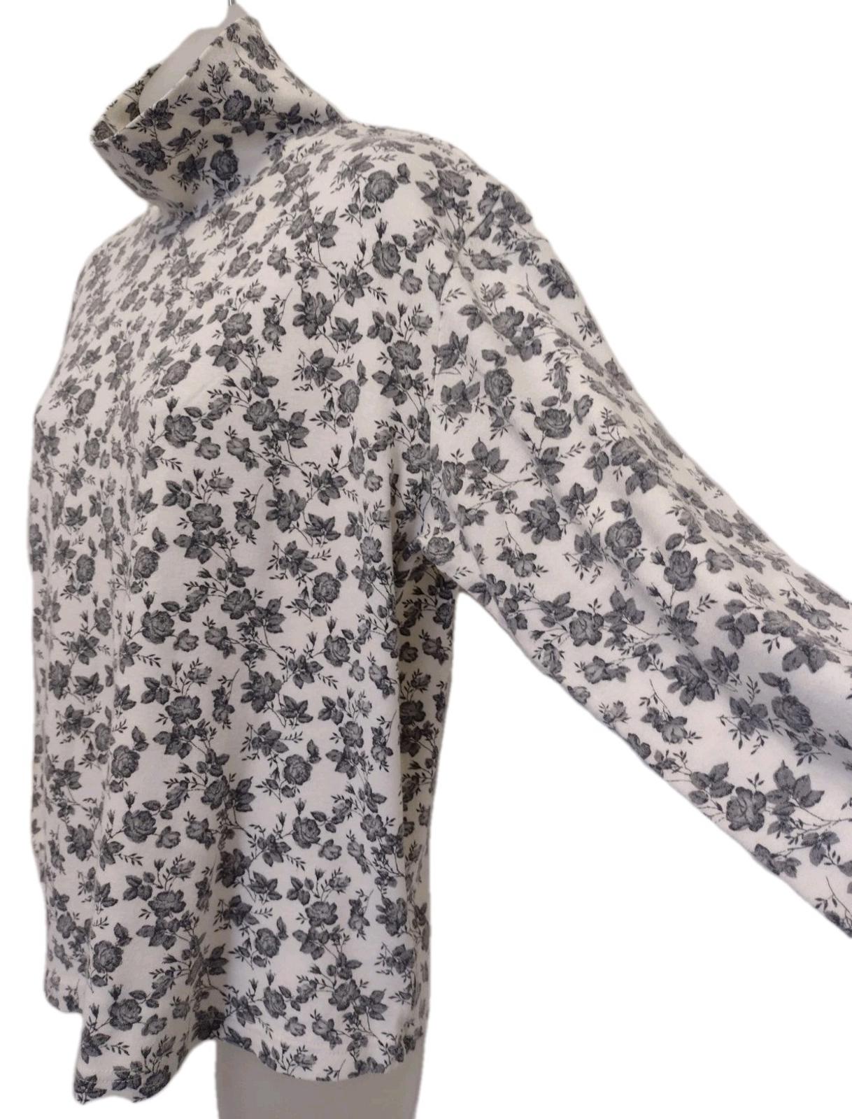 Lot Of 4 Vintage Turtleneck Mock Neck Long Sleeve Shirts Sz L/XL Floral Pattern