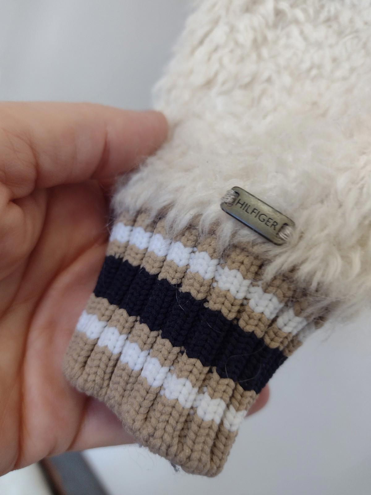 Tommy Hilfiger Italian Yarn Pilca Teddy Furry Sweater Creamy Colour Size S