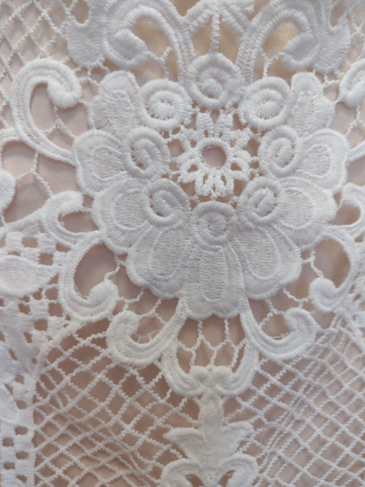 Superdown Lace Mini Dress Open Back White Bridal Cocktail Coquette Large