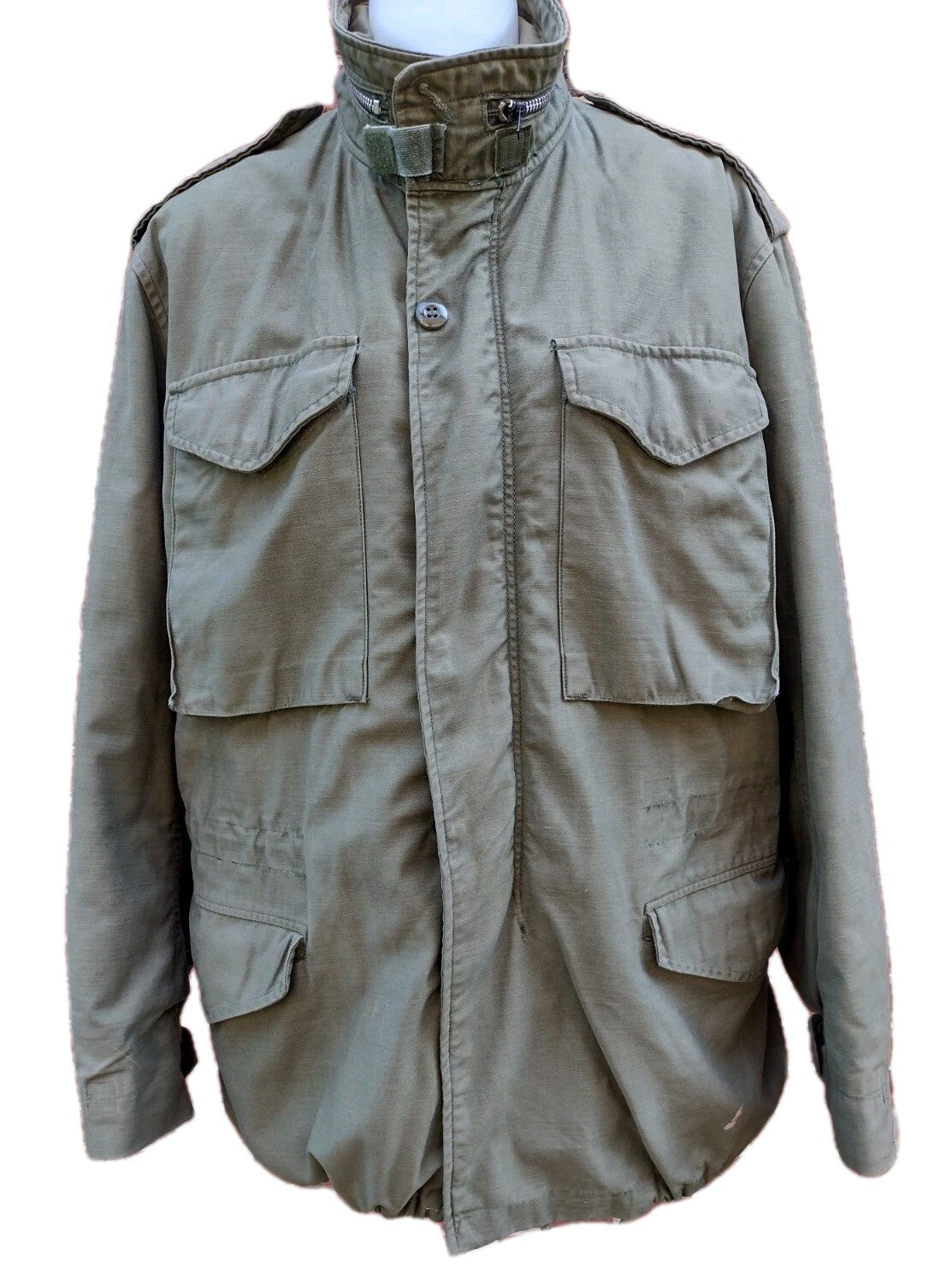1969 US Army M65 Field Jacket OG-107 Vietnam Era Hood Liner Small Regular