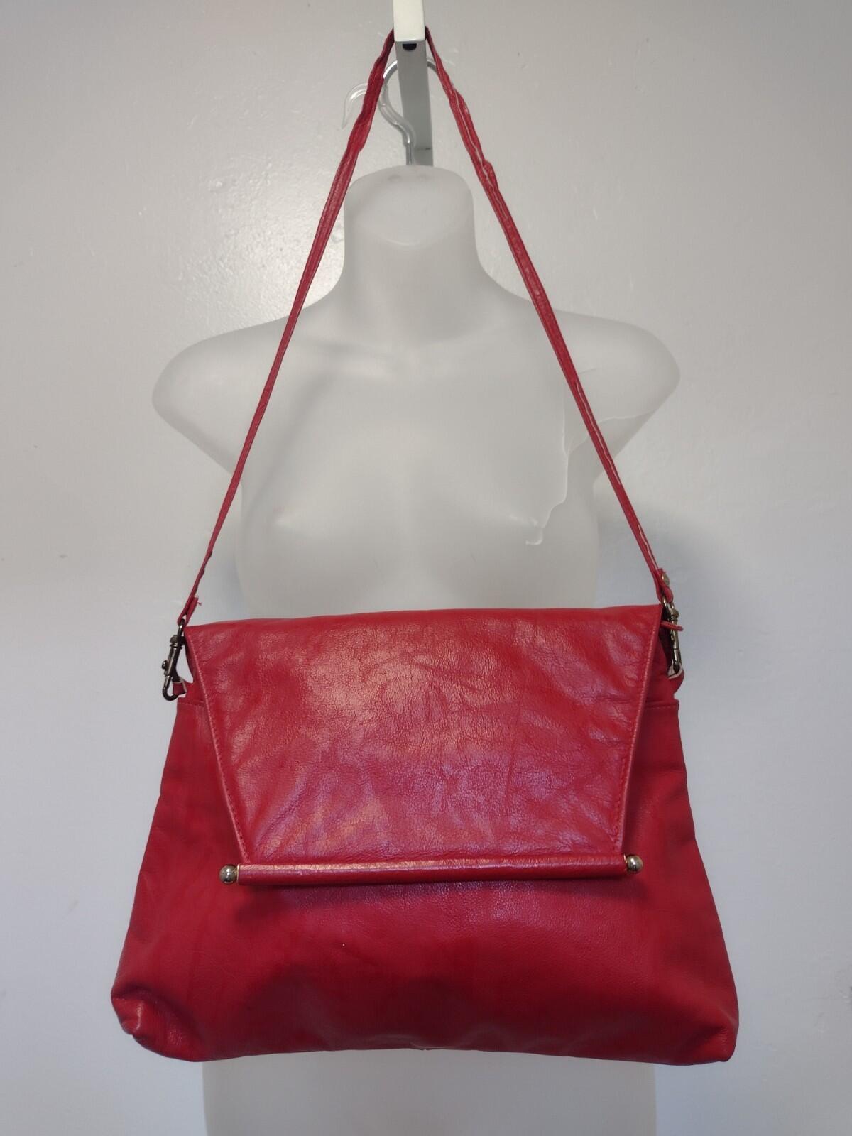 Set Of 2 VTG Red Leather & Straw Purses 80s Handmade Philippines Clutch Bag Lot