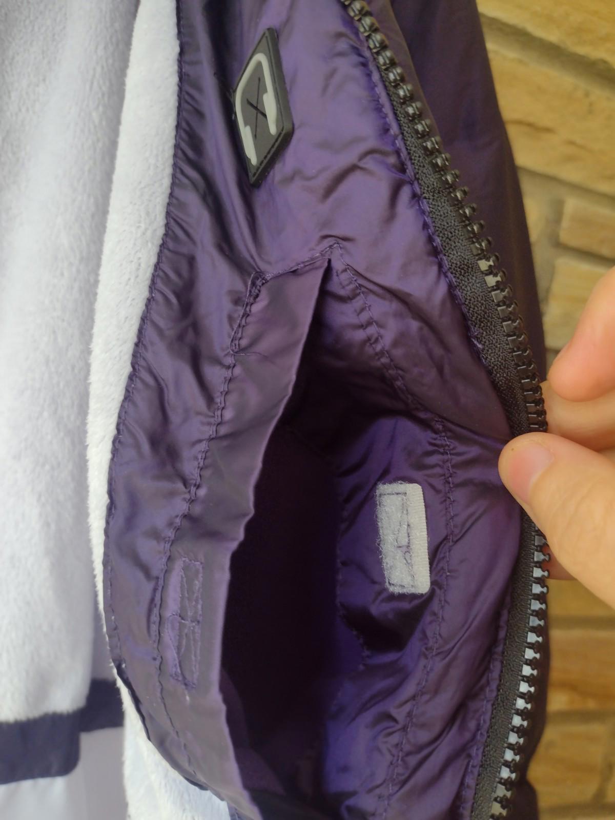 Champion Girls XL 14‑16 Iridescent Purple Puffer Jacket Fleece Lined Hood