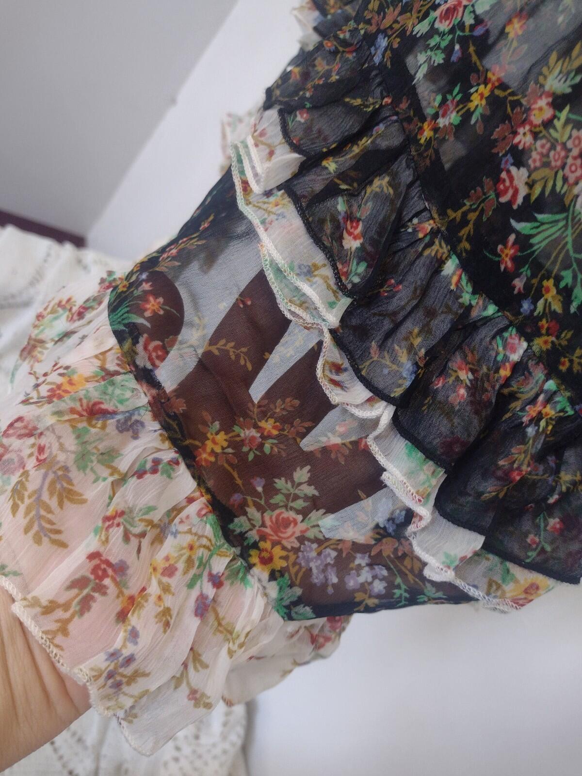 Sundance Black Floral Mist in the Meadows Dress Cause Of Course Sheer Prairie S