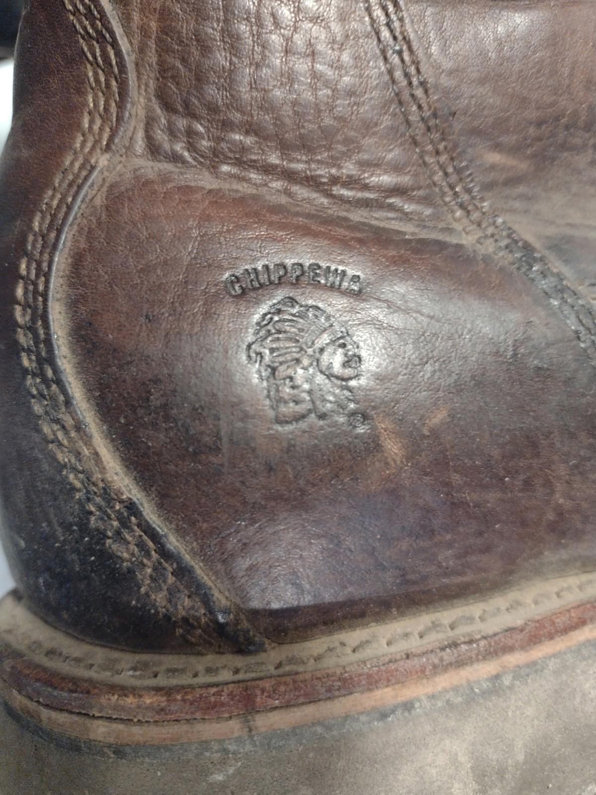 Vintage Chippewa Boots 9.5D USA | Pre-McKelvey | Vibram Sole | Brave Heel Stamp