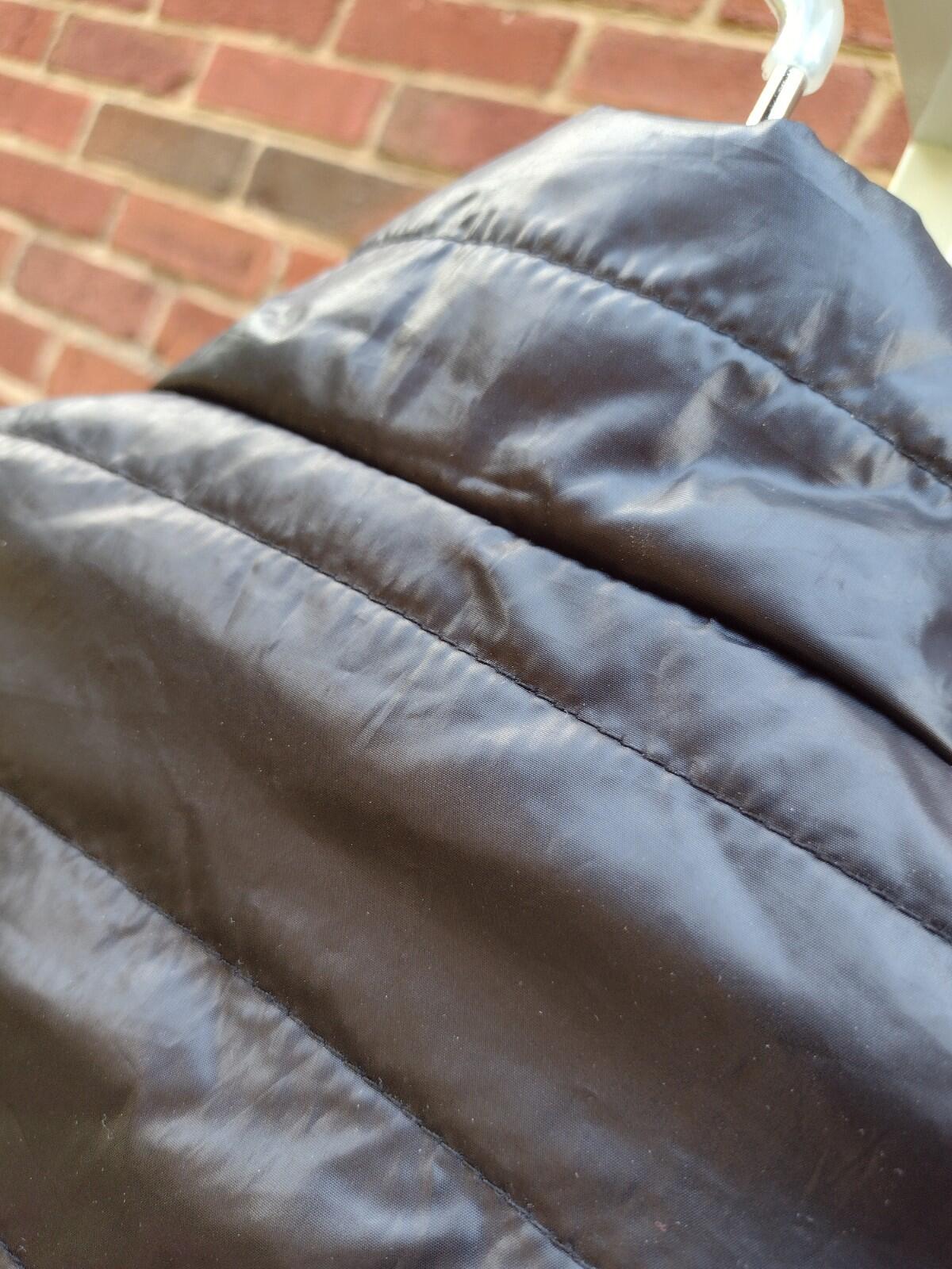 Aeropostale Black Puffer Jacket Womens S Small Full Zip Quilted Lightweight