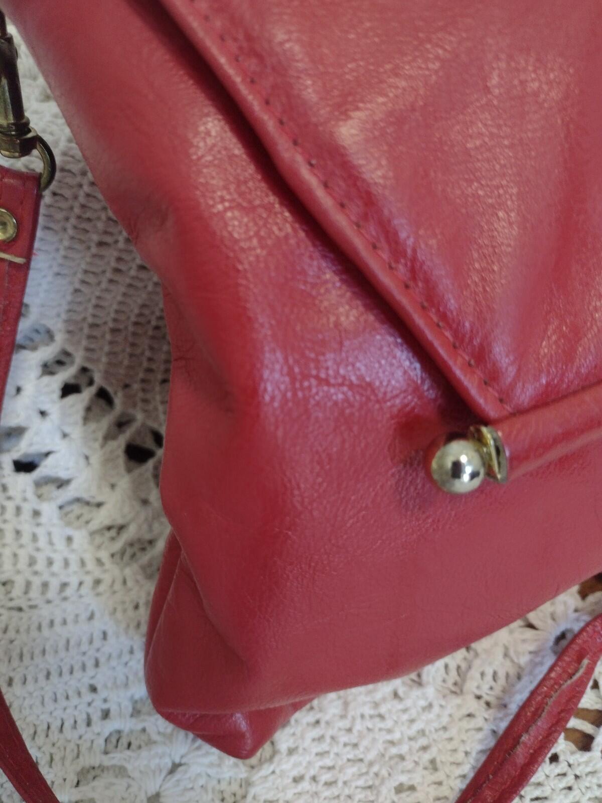 Set Of 2 VTG Red Leather & Straw Purses 80s Handmade Philippines Clutch Bag Lot