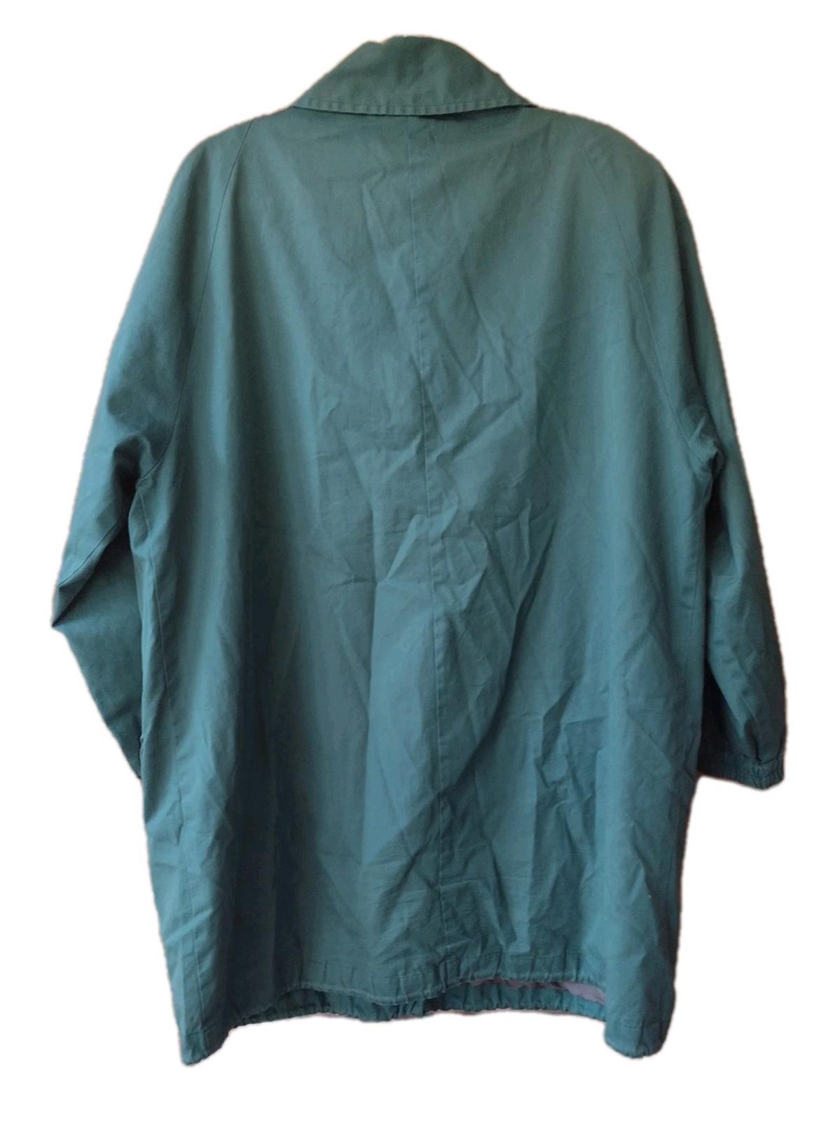 Vintage Apart Utility Jacket Wom L Green Cotton Blend Drawstring Satin Lined Y2k