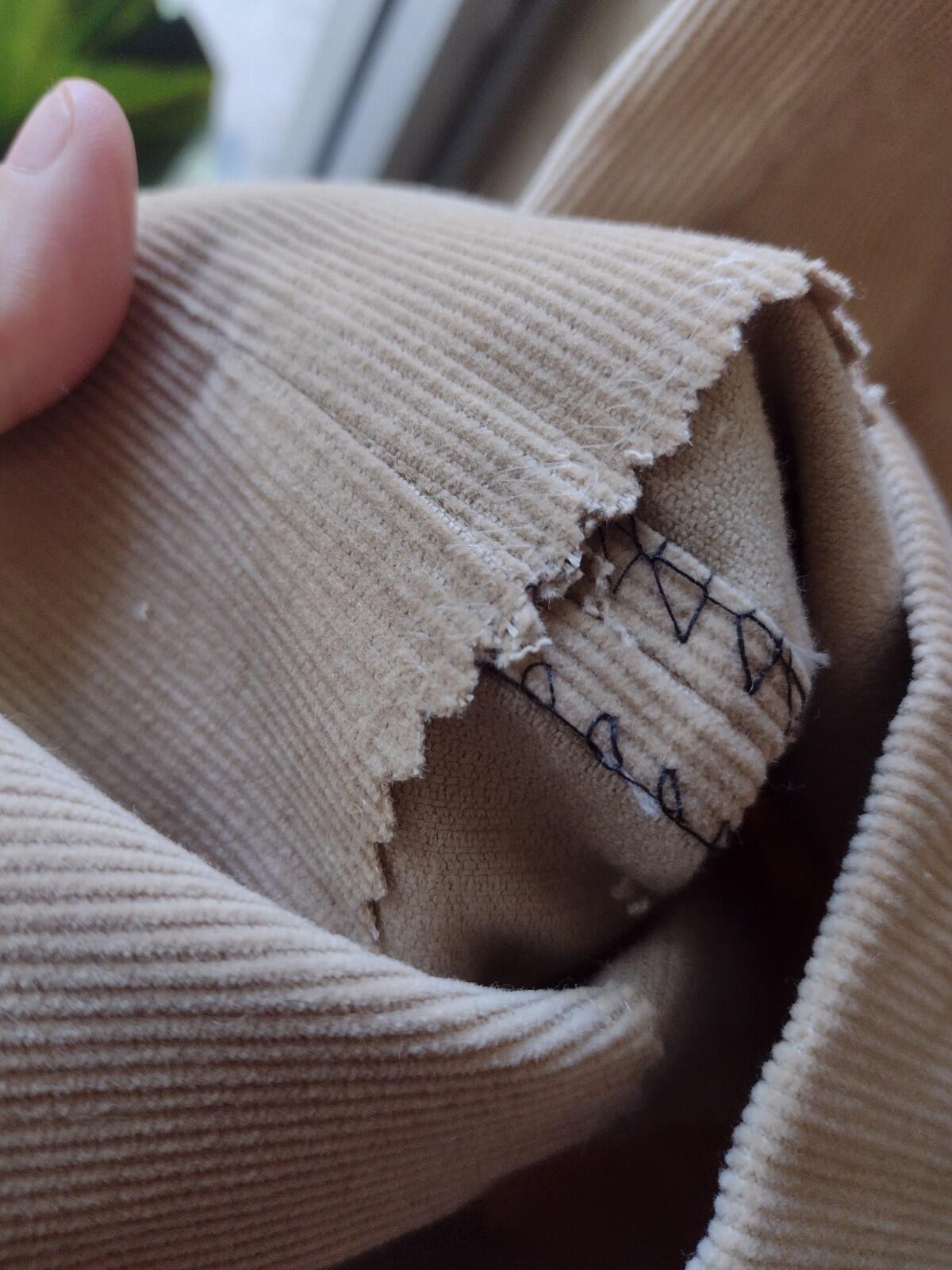 VTG 70s Tan Corduroy Pants Men Talon Hook Handmade Waist USA
