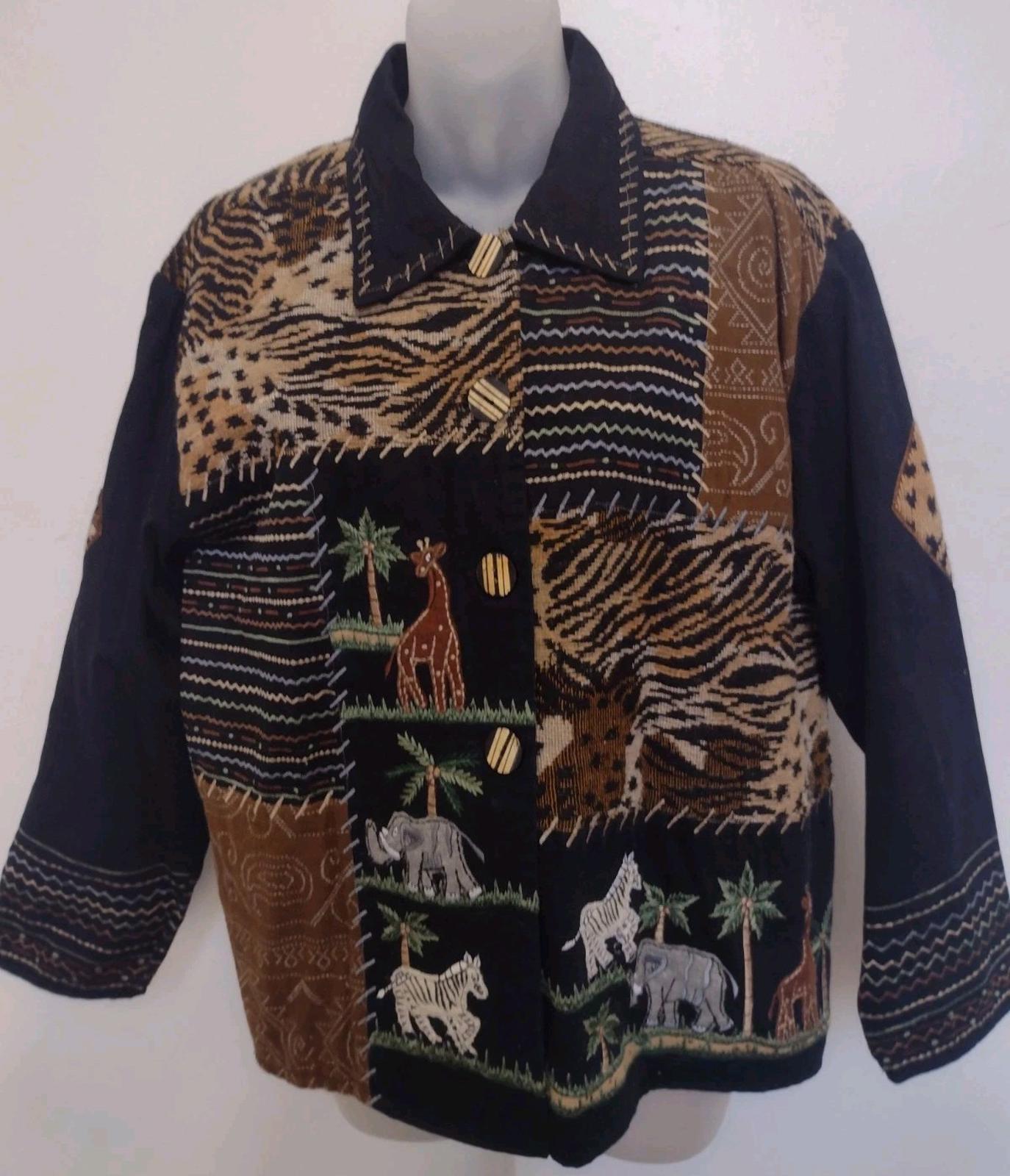 Lot Of 8 Vintage Tapestry Chenille Art to Wear Jackets 90s M–XL Grandma Boho
